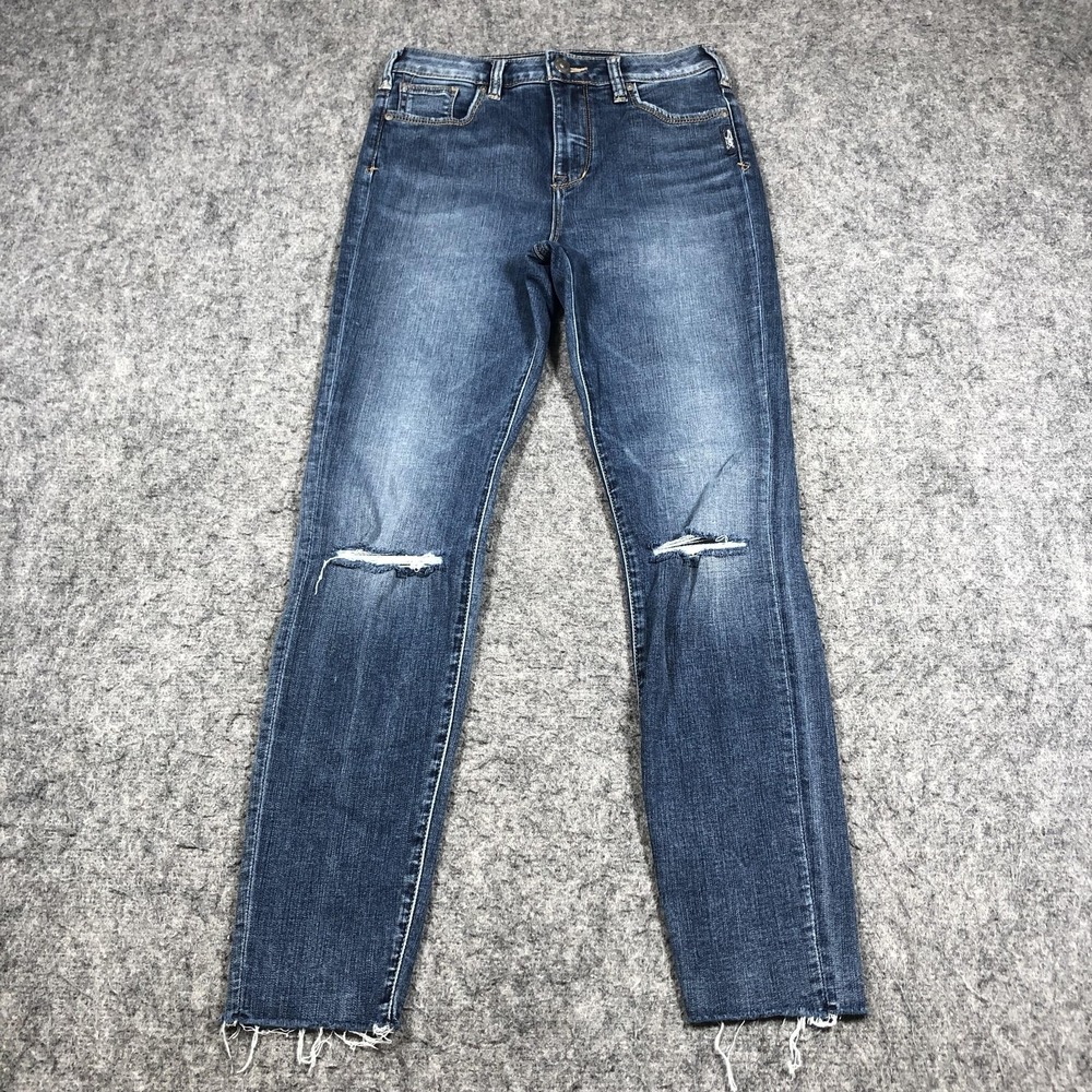 Silver Jeans Co Robson Skinny Jeans Womens 27x27 Medium Wash Stretch Denim